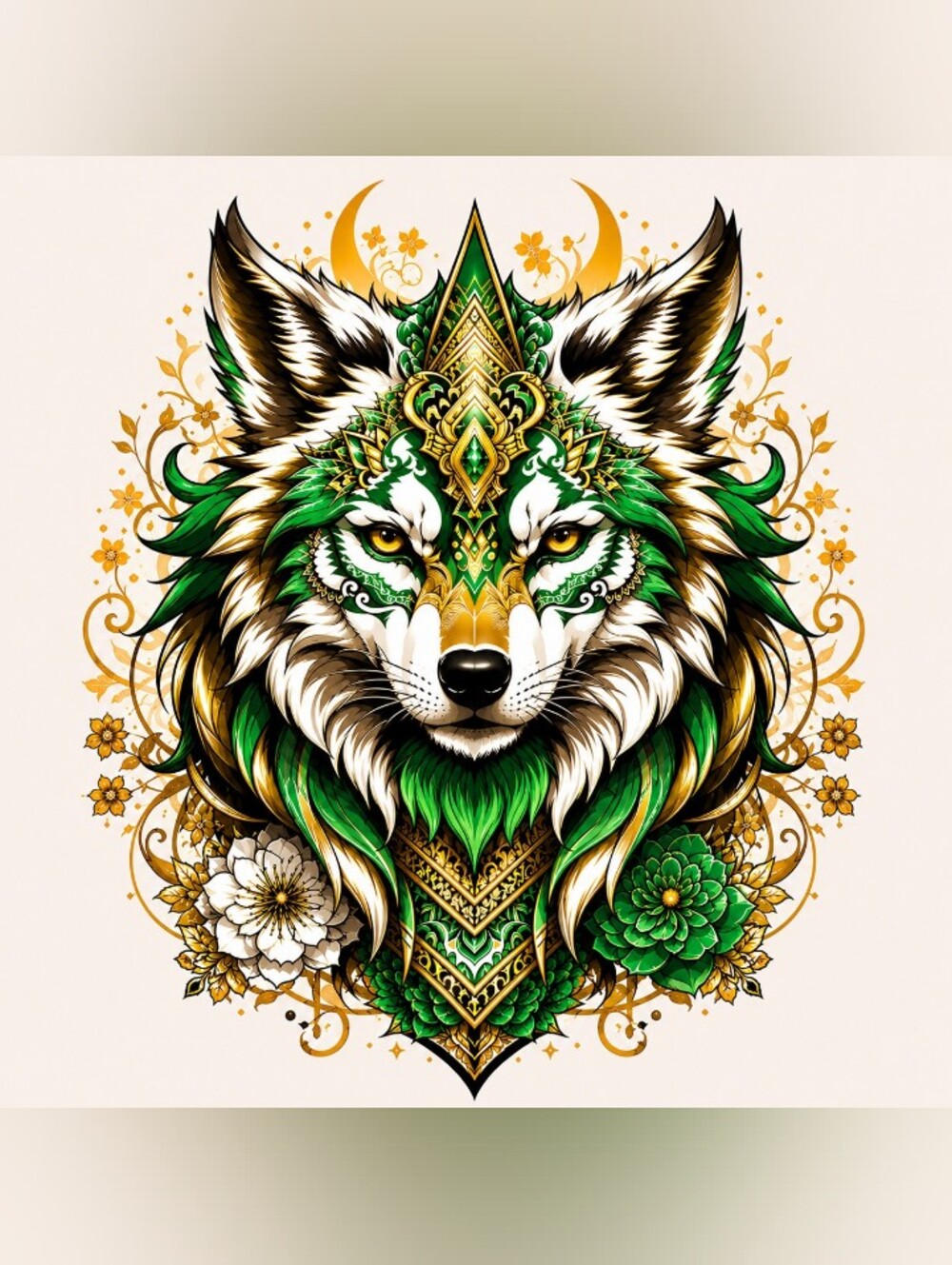 Let's Customize It Wolf Art